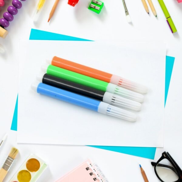 02_1266ef5c-5dbd-49da-86d1-2b67941d21a9.jpg 4-Piece Waterproof Marker Pen Art Set for DIY Crafts, Kids & Artists