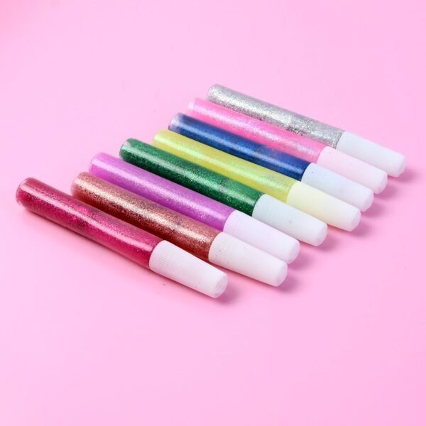 DIY Multi-Color Glitter Craft Glue Pen Set (10ML / 8 Pc)