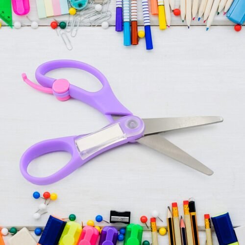 Multipurpose Scissors | Comfort Grip Handle And Stainless Steel Blades (1 Pc / Mix Color & Design)