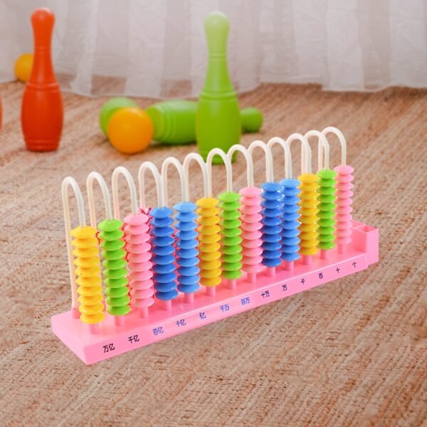 Abacus 13 Rods Counting Abacuses Toy Bead Educational Tools (1 Set / Mix Color)