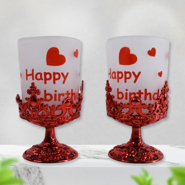 Tealight Holder Stylishly Shaped Candle Diya Stand (2 Pc / Mix Design)
