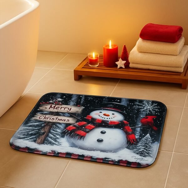 3 in 1 Mix Design Bathroom Mat - (1 Set)
