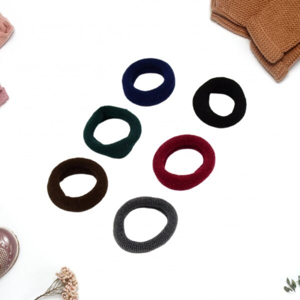 Small Ponytail Rubber Bands for Hair (Pack of 50 / Multicolour)