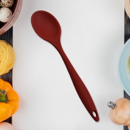 HEAT RESISTANT SILICONE BASTING SPOON KITCHEN TOOLS (27CM)