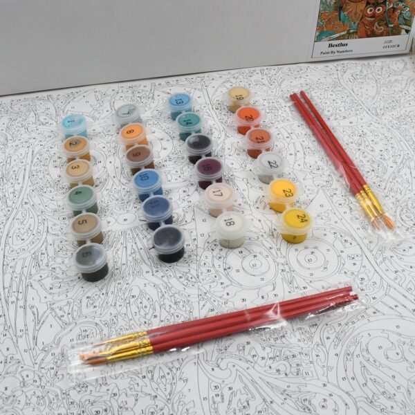 02_1bb2f942-a9cd-4ff7-bc86-9df6024eaa41.jpg Paint by Numbers for Adults Beginner - Adults' Paint-by-Number Kits on Canvas - DIY Oil Painting by Numbers for Adults - 24 Number Color, 6 paintbrushes, pre-printed canvas (unframed) 40 cm x 50 cm