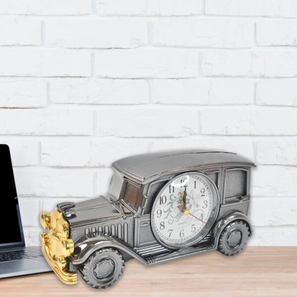 Car Model Clocks, Pen Holder Function ABS Material Alarm Clock Office Desk Bedroom