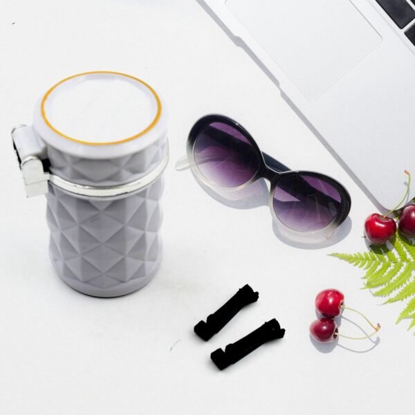 Car Cupholder LED Ashtray – Portable Blue Light, Lid & Waste Bin, Cigarette Ashtray