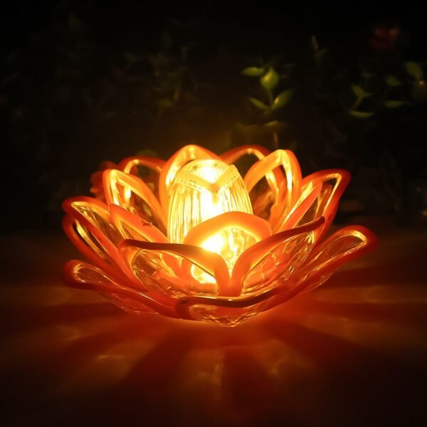 Decorative Lotus Shaped LED Candle Light (1 Pc)