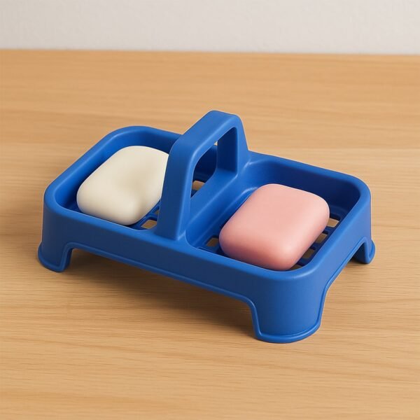 Premium 2-in-1 Double Soap Dish Stand (1 Pc)