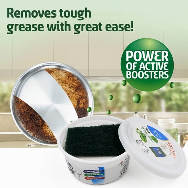 Fresh Mix Flavor Dishwash Bar with Super Scrubber Dishwashing Solution 350 gm