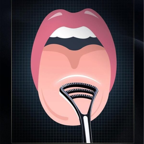 02_1fec7c1c-b224-4468-9b23-81c8524b0b4d.jpg Plastic Dental Tongue Scraper Cleaner Brush (1 Pc)