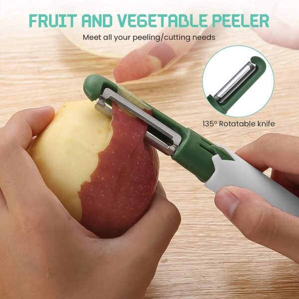 2-in-1 Multifunctional Knife & Sawtooth Peeler for Fruits and Vegetables