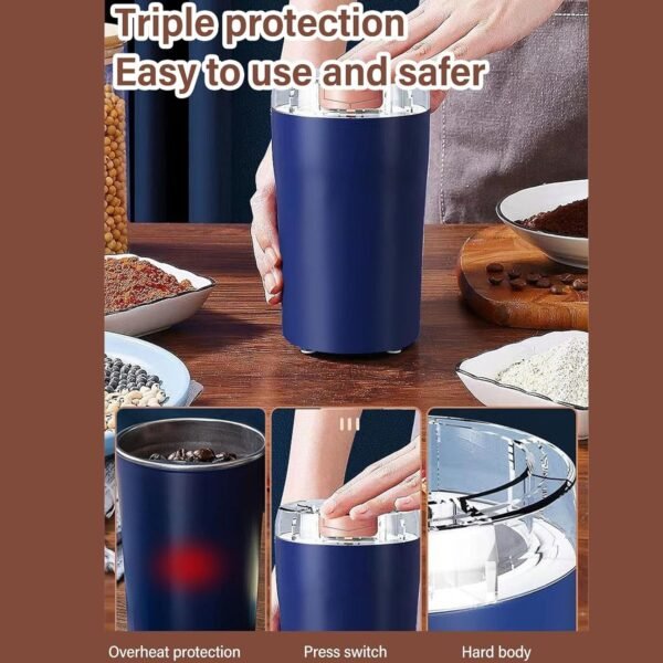 02_22fe0e2b-e157-4e63-be43-1f4d55e7fb25.jpg Small Blander, powerful Mini Grinder 1.5L Capacity, 200w (2 Blade Grinder)