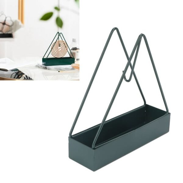Triangular Iron Mosquito Coil Holder – Stylish Outdoor Incense Holder