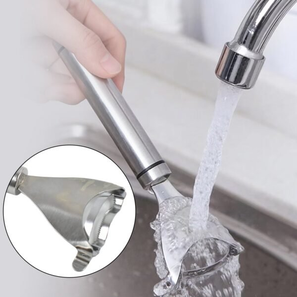 Stainless Steel Corn Peeler Con Cob Remover Cutter (1 Pc)