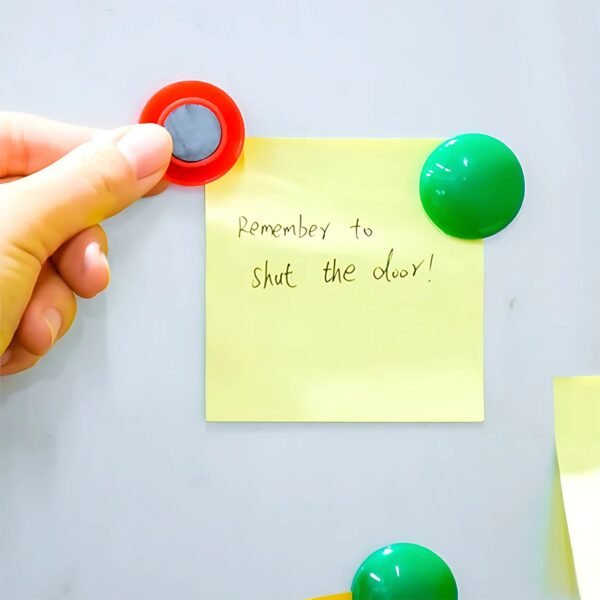 Yellow Board Magnets Circular Plastic Buttons (1 Pc)