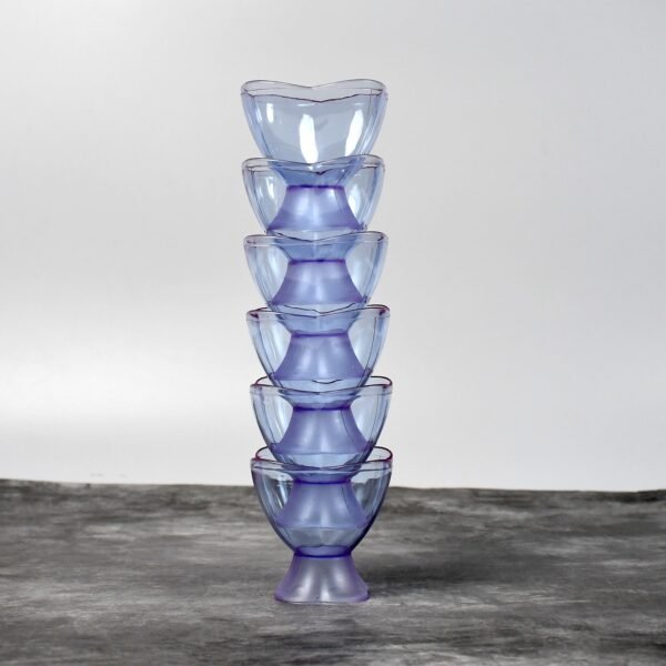MODERN STYLE DESSERT & ICE CREAM BOWL PLASTIC 6PCS FOR HOME ,OFFICE,PARTY
