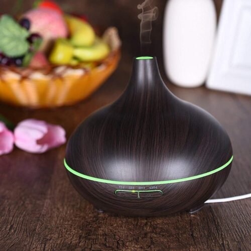 Aromatherapy Humidifier with 7 Colourful LED Light Change (500 ML Capacity)