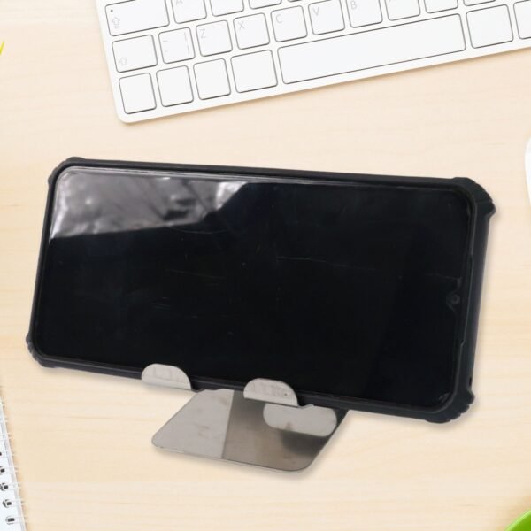 Stainless Steel Universal Mobile & Tablet Stand Holder - (1 Pc)