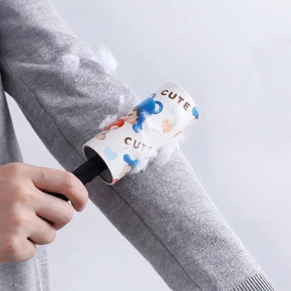 Reusable Sticky Lint Roller with Handle (1 Set)