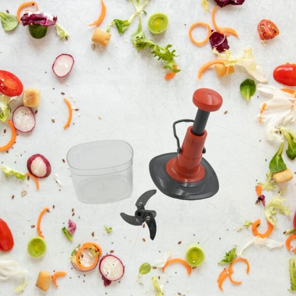 02_2b2b76f5-c78e-4fd8-aab2-b141d98bdf04.jpg Manual Food Chopper (650ml): 3 Stainless Steel Blades, Locking System, Anti-Slip