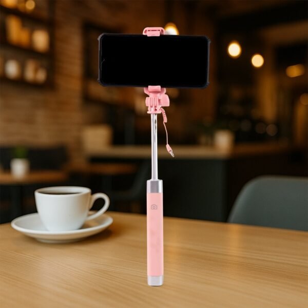 02_2c279d35-c32d-4a17-950e-fab793c7acaa.jpg Wired Selfie Stick with Rearview Mirror & Built-In Shutter Button (1 Pc)