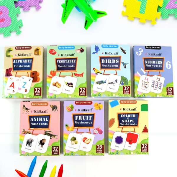 7-in-1 Kidkraft Early Learner Flashcard Combo Set ( 224 PC  CARD)