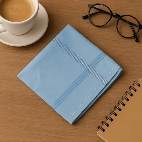 Premium Quality Soft Cotton Men’s Handkerchief (40x40 cm / 1 Pc)