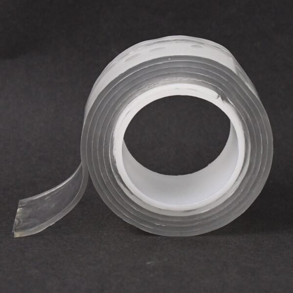 Sticky Double Sided Tape Washable Adhesive Tape Reusable (Thin / 6.5×3 Cm / 1 Pc)