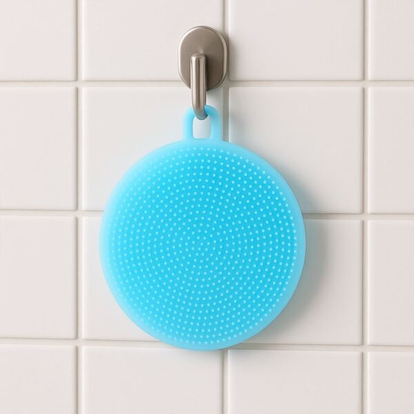 02_308dd2cc-0c0e-4bc7-971d-8aad52173120.jpg Sky Blue Silicone Dish Scrubber Sponge Mildew Free, Non Stick, Heat Resistant
