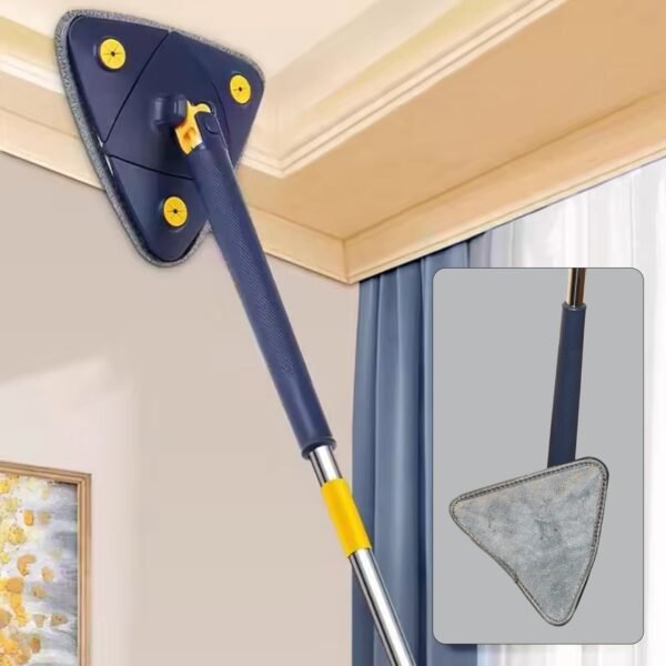 02_32a84198-3961-4cbc-8ff0-80e150b54a76.jpg Rotatable Adjustable Triangle Cleaning Mop Triangle Mop with Long Handle(1 Pc)