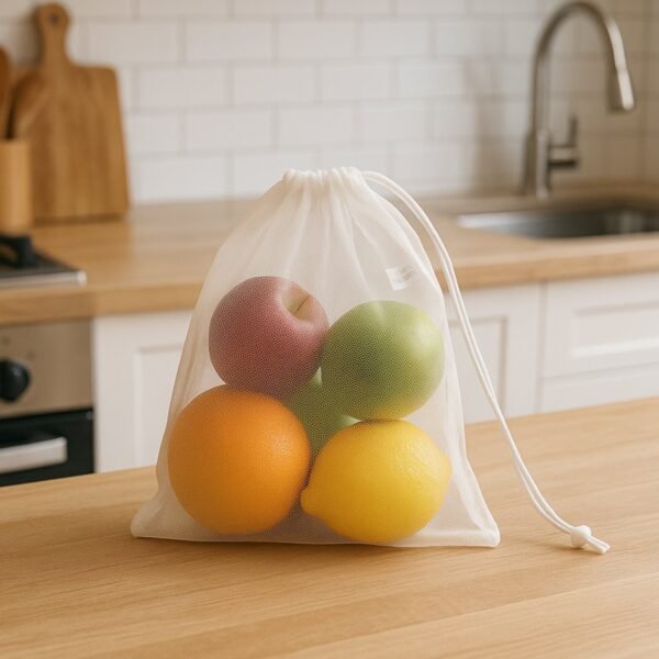02_32f33b53-7d09-4357-914f-c3f1417323ef.jpg Reusable Transparent Drawstring Mesh Storage Bag (1 Pc)