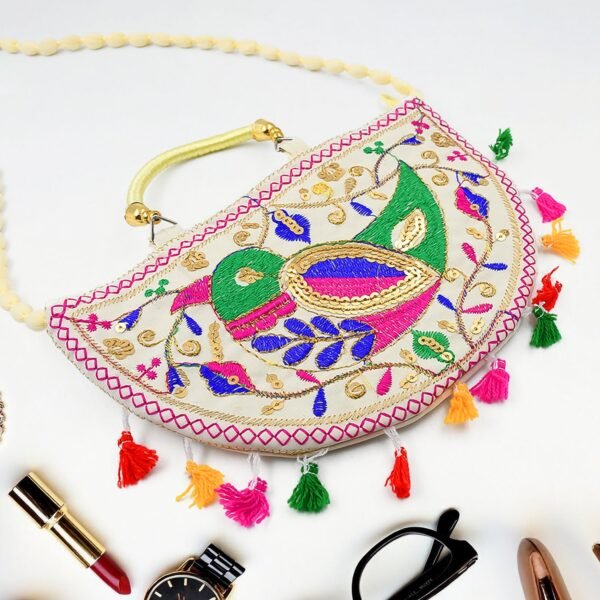 02_35ec844b-9311-4409-b9a5-b454965b4ddc.jpg Traditional handbag, Rajasthani Jaipuri Cotton Bag (1 Pc)