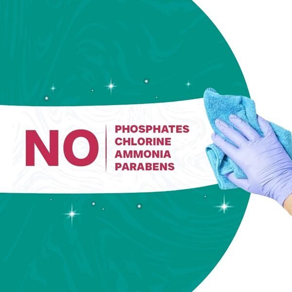 Pollic Kadam Concentrated Glass & Mirror Cleaner Refill Kit Reusable Spray Bottle