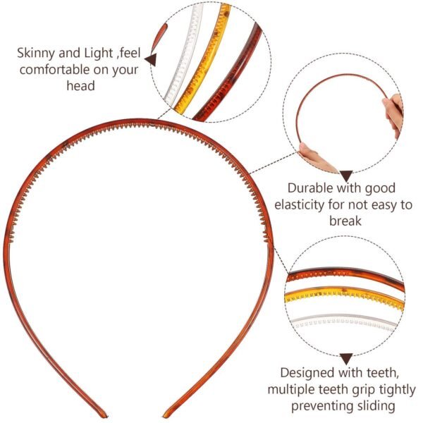 02_36866a64-a619-4bd1-995f-5bfb33d29ff8.jpg Plastic Simple Headbands Comb Headbands Hairbands (1 Pc)