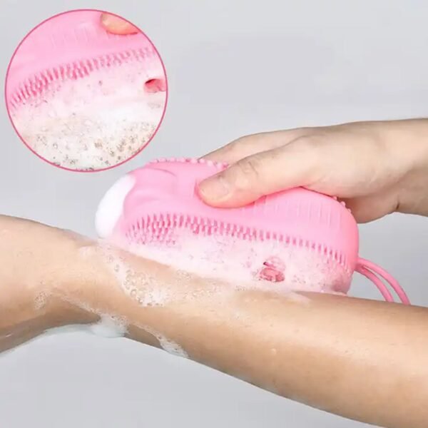 Super Soft Silicone Bath Brush – Double-Sided Body Scrubber for Exfoliation