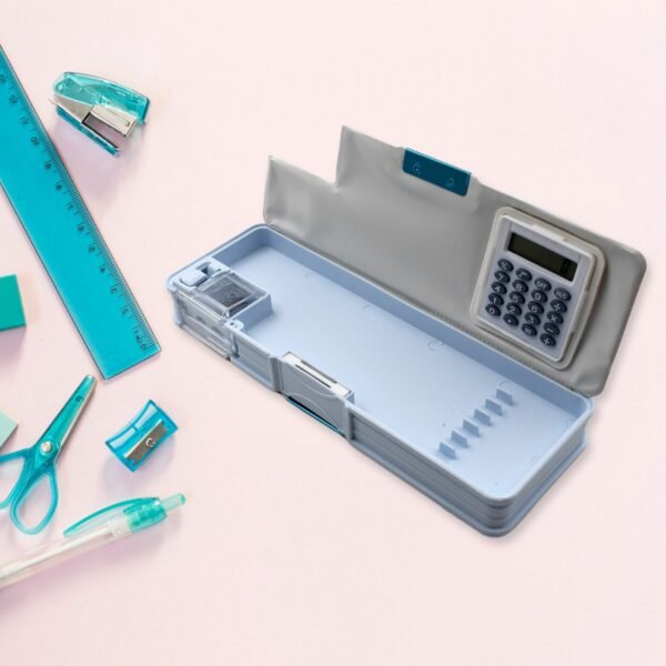 Double Sided Magnetic Geometry Pencil Box r for Boys Girls Art Use