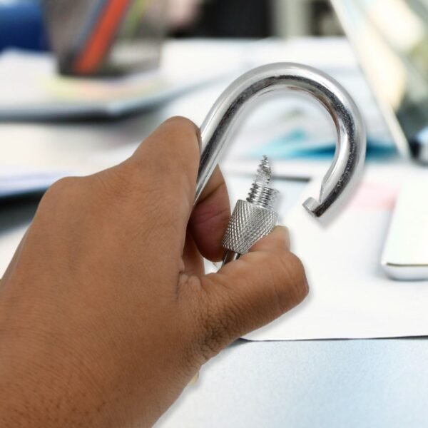 Snap Hook with Screw Stainless Steel Heavy Duty Carabiner Clip (10×100 MM / 1 Pc)