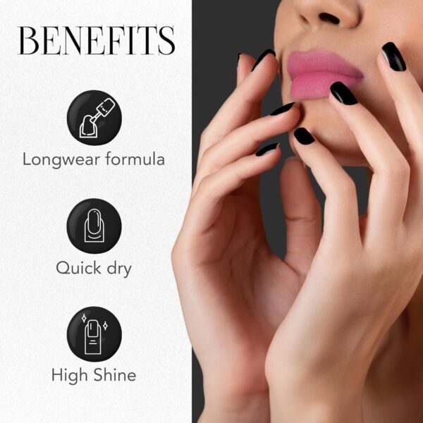 OG Beauty Black Beauty Gel Intense Nail Polish (1 Pc / 10 ML)