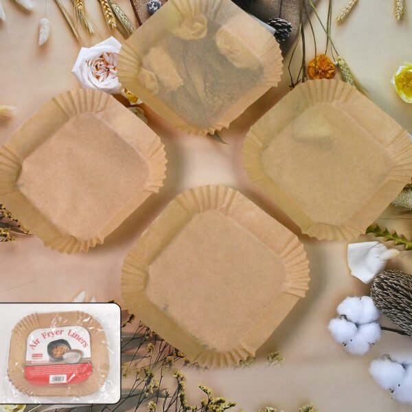 02_3ebd9ecd-e5d2-4787-8eb5-bf897f661c2b.jpg Square Air Fryer Disposable Paper Liner (50 Pcs Set / 160mmx45mm)