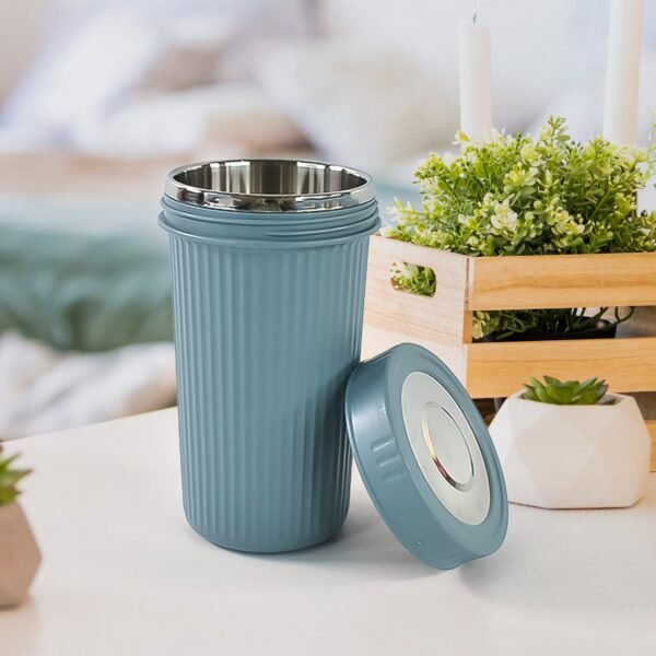 Apex Double Wall Inner Steel Travel Glass (500ml) Approx (1 Pc / Mix Color)