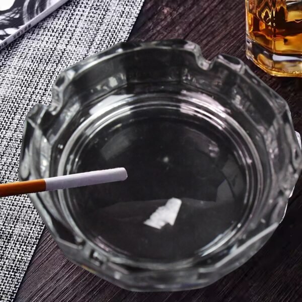 Transparent Ashtray – Cigarette Holder for Home, Office, Bar & Restaurant (1 Pc)