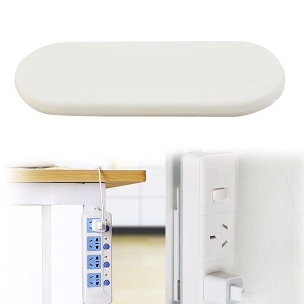 Self-Adhesive Wall Plug Holder – Multipurpose Wire & Key Organizer