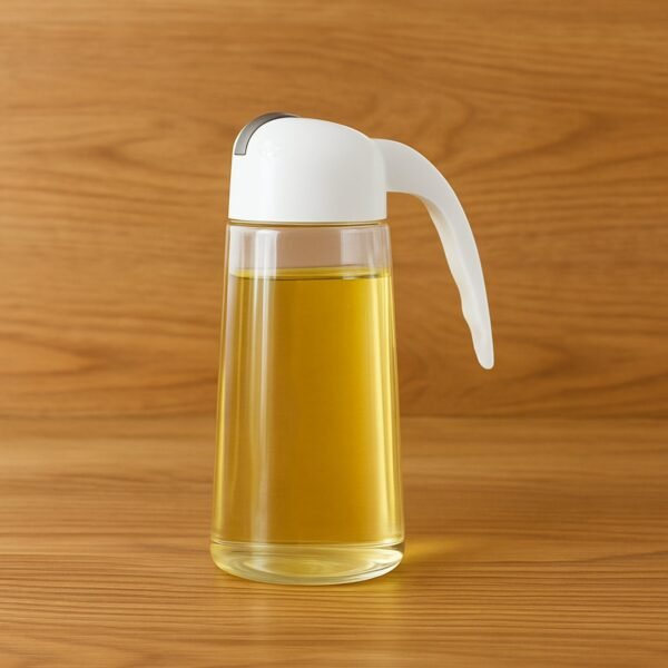 Kitchen Glass Oil Bottle Dispenser Automatic Opening Bottles  630 ML