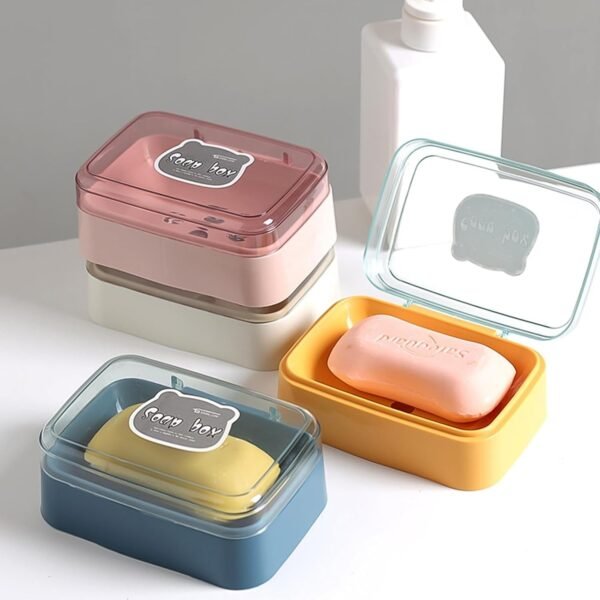 Plastic Soap Dish, Plastic Self Draining Soap Holder ,Sabudani (1 Pc / Mix Color)