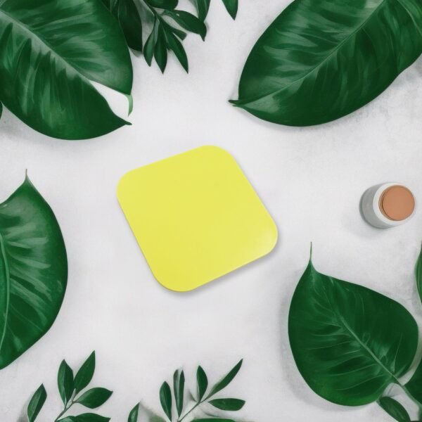 Non Slip Square Cartoon Silicone Coasters for Tea Coffee Cups Mugs  1 Pc