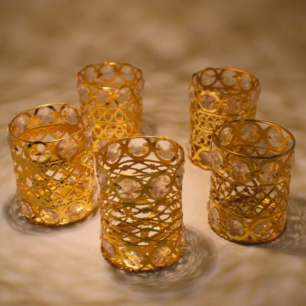 Large Dimond Layer Golden Jhoomer For Home Decoration