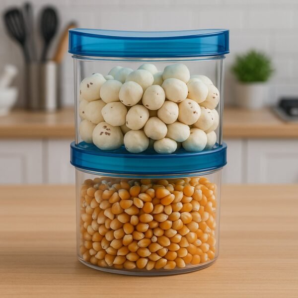 Air Tight & Unbreakable Kitchen Jar Set (2 Pcs Set)