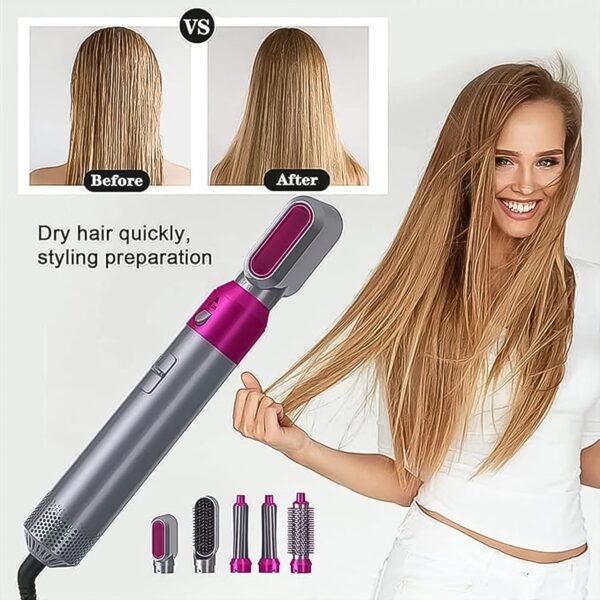 02_4de9e5a9-cabd-4f3a-8d25-6750a5b55f28.jpg 5 In 1 Hair Dryer Brush, Multifunctional Hot Air Styler Hair Tools