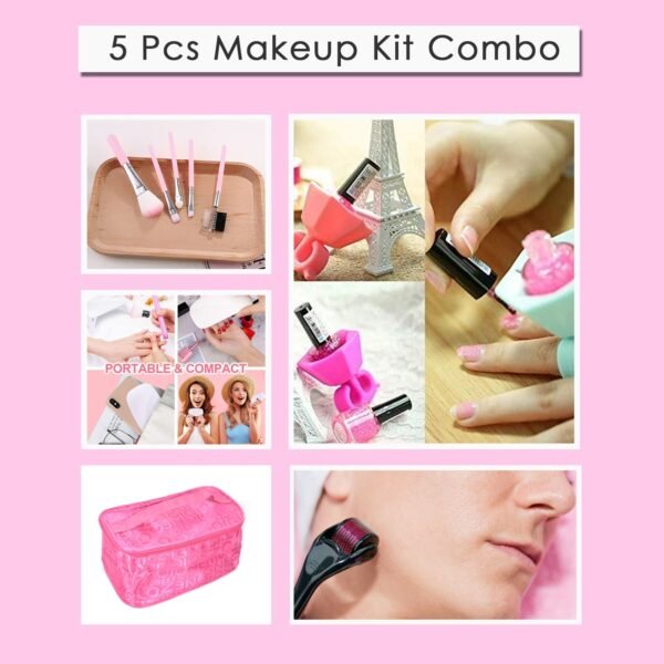 5pc Makeup tools kit for girls and women
